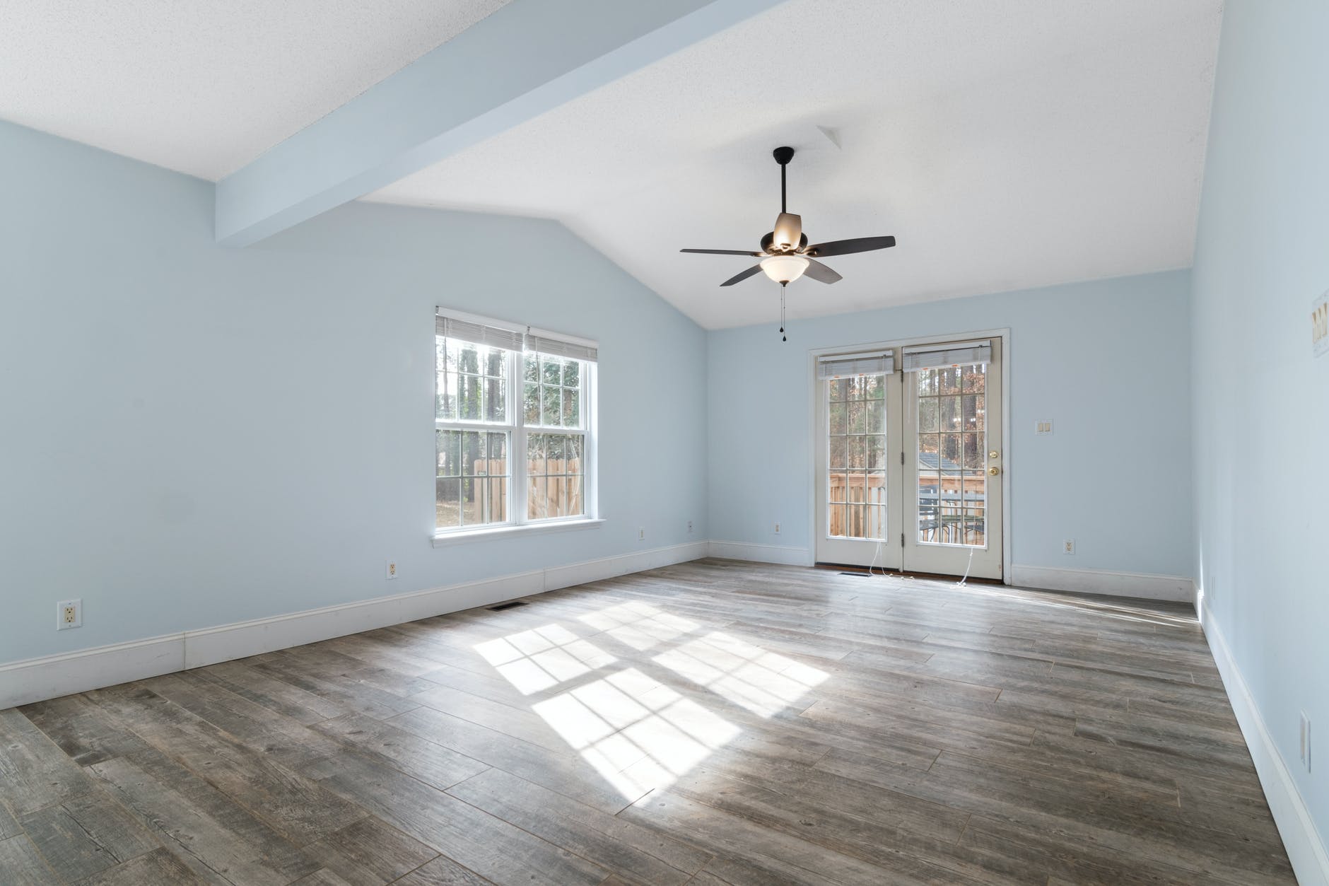 house architecture inside window