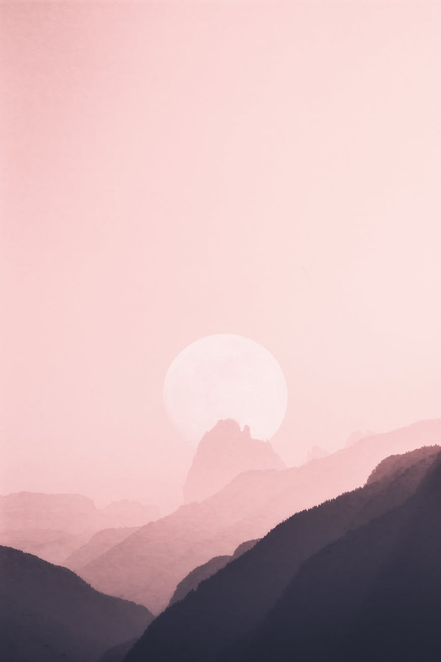 silhouette of mountain